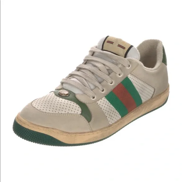 Gucci | Shoes | Guccigg Logo Leather Sneakerssize | Poshmark display picture 2